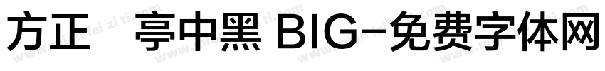 方正蘭亭中黑 BIG字体转换